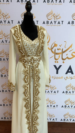 The White and Gold Kuftan of Elegance #8097705