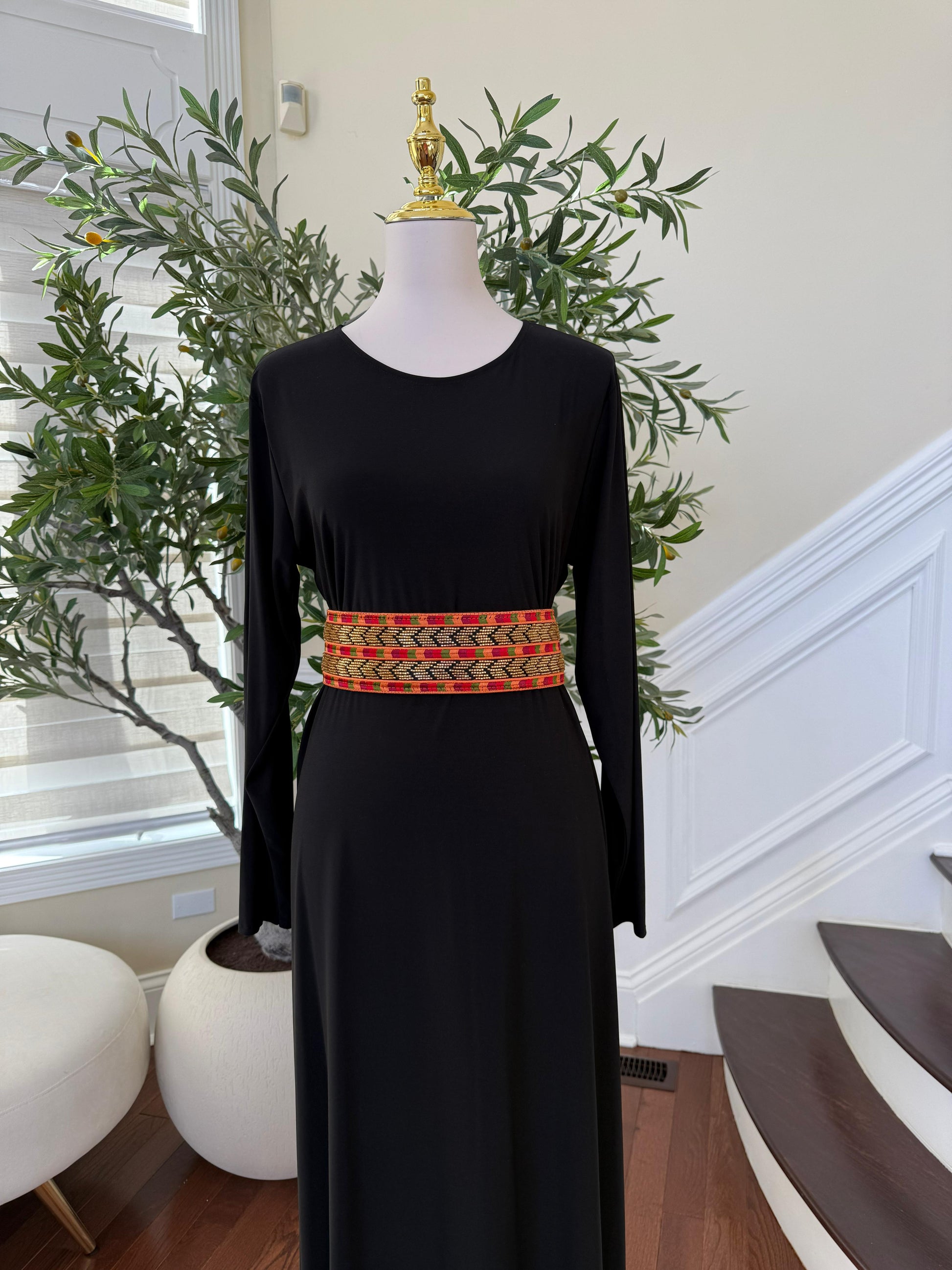 Sabal Kharaz Gold Tatreez Belt