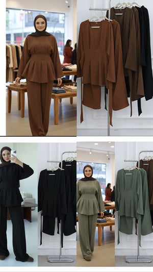 Modest Style Two Piece Fashion Set