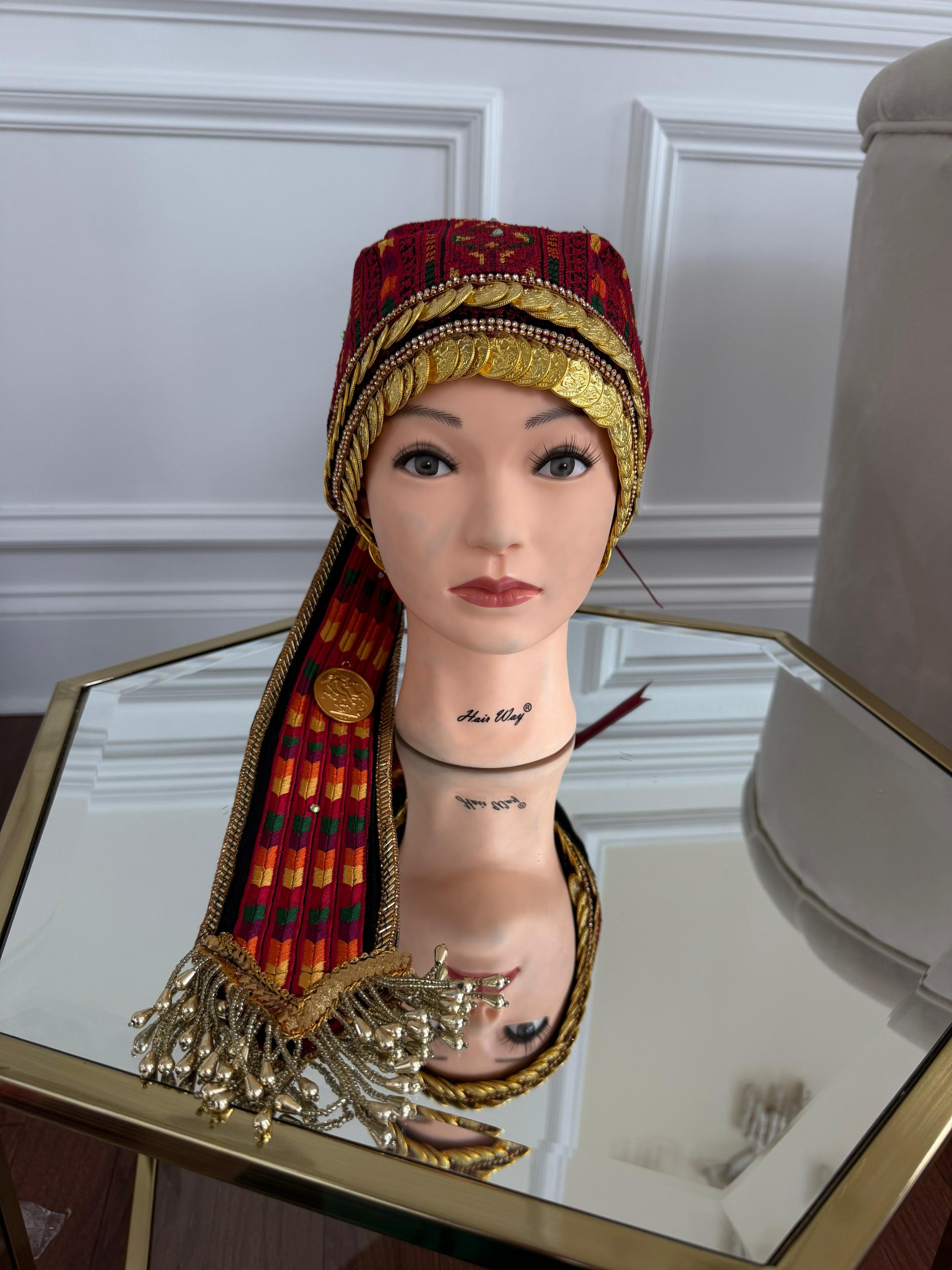 Traditional Tatreez Coin Head Piece