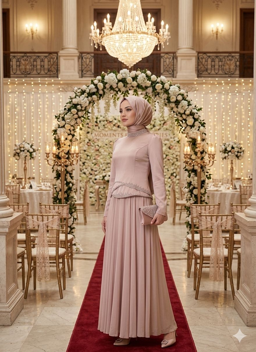 Pink Rose Elegance Maxi Dress