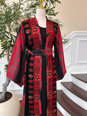 Black Two Piece Tatreez Traditional Majdalawi Thobe
