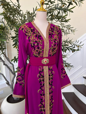 Hot Pink Royale Majestic Kuftan