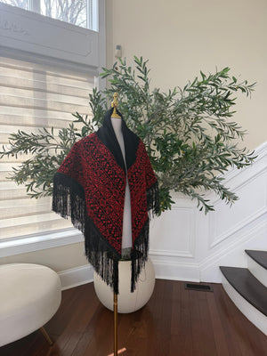 Embroidery Tatreez Black Shal