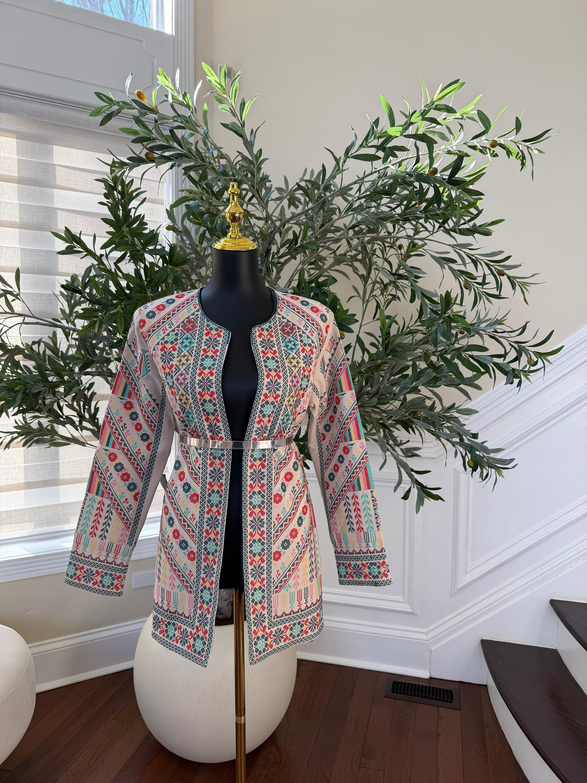 Cream Legacy Tatreez Jacket