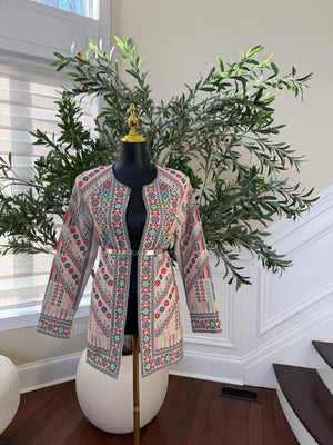 Cream Legacy Tatreez Jacket