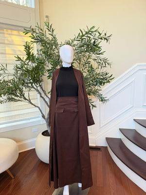 Modest Fashion Skirt & Cardigan Set