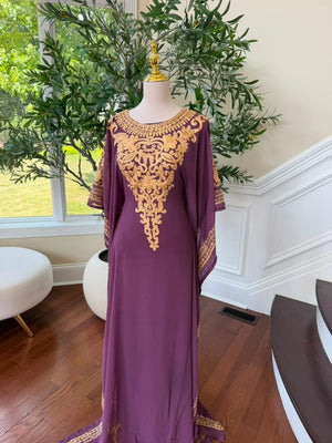 Purple Rose Golden Dress