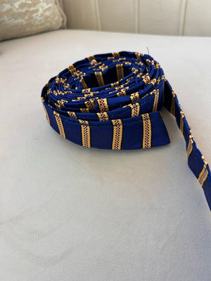 Blue/ Gold Cashmere Siti Belt
