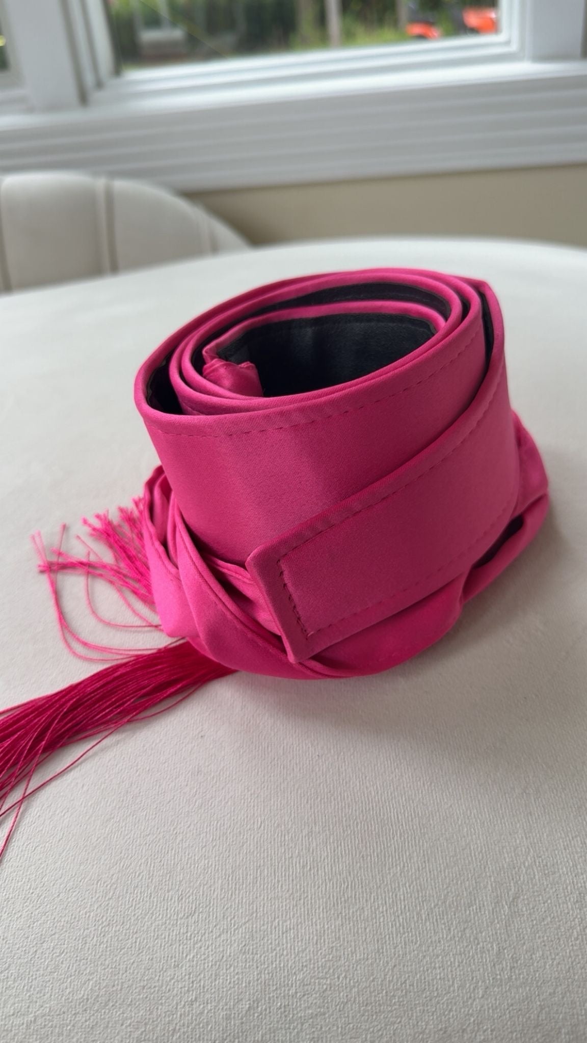 Pink Satin Belt