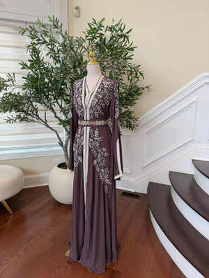 Purple Luxe Beaded Kuftan