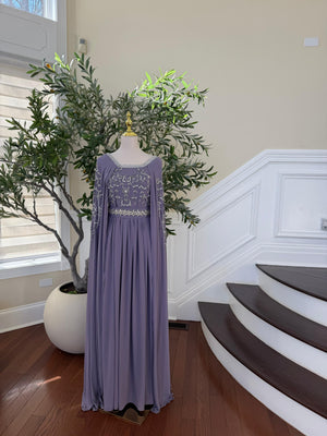 Lavender Drape Elegance Kuftan