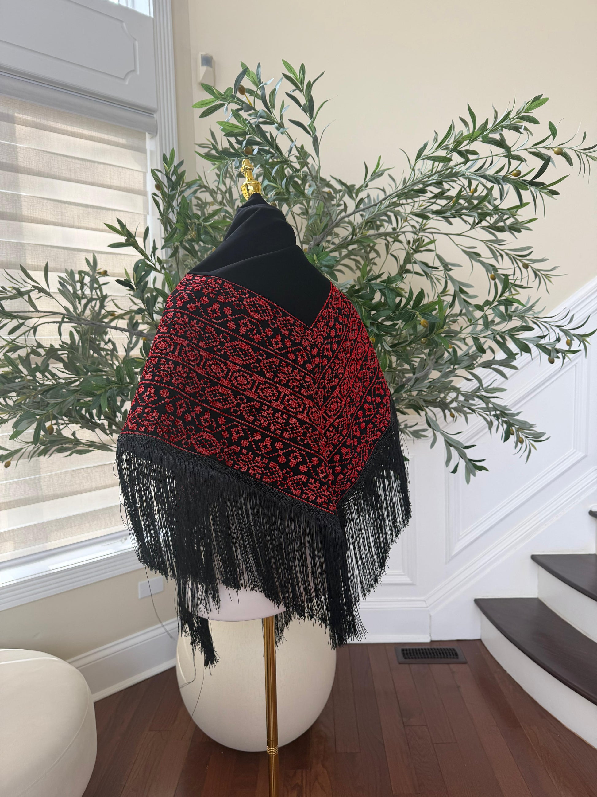 Embroidery Tatreez Black Shal