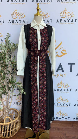 Elegant Black Tatreez Abaya