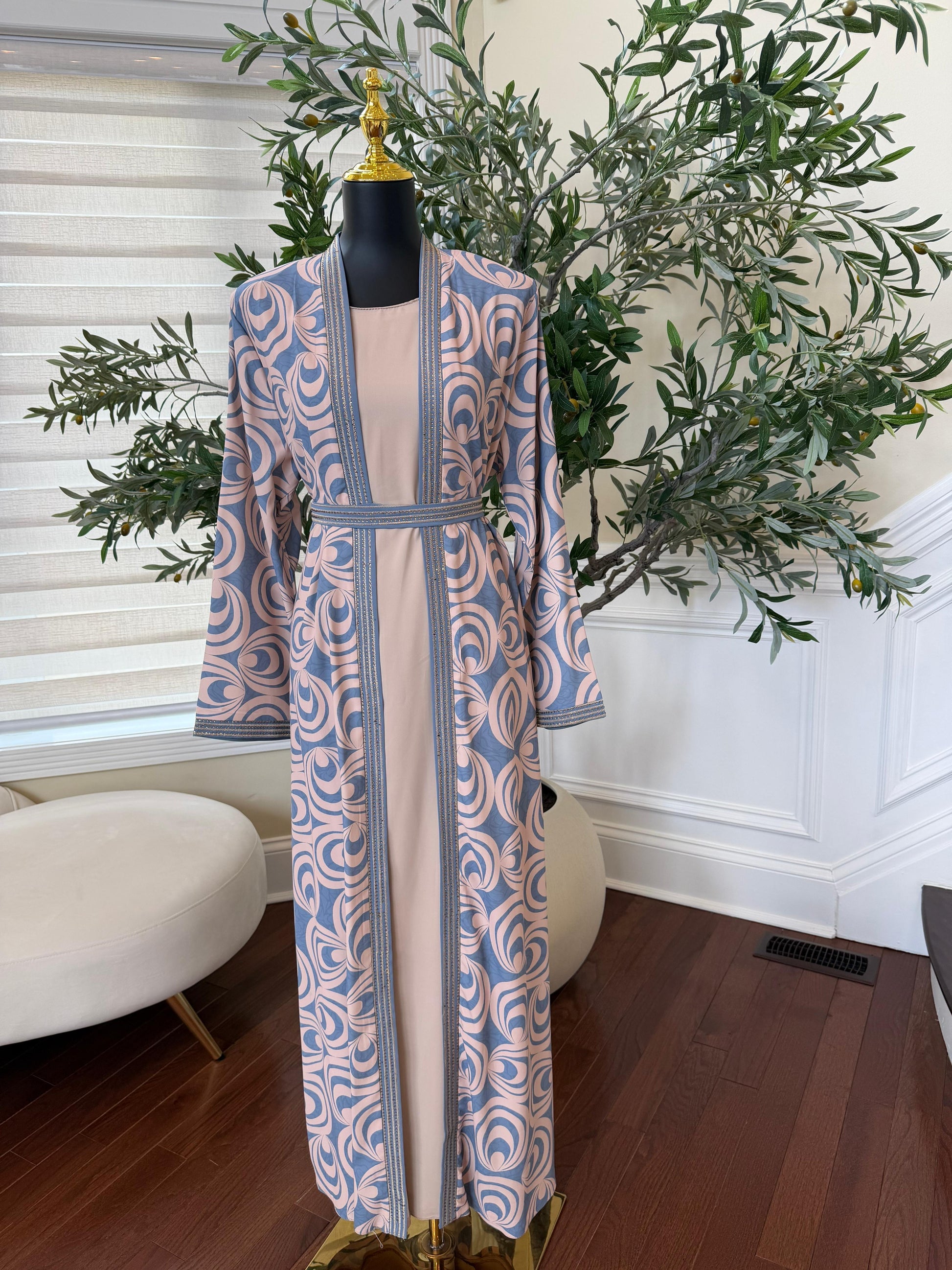 Blush Serenity Two Piece Abaya