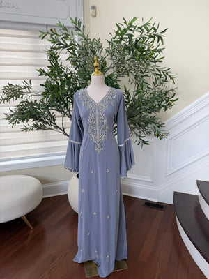 Crystal Grey Stone Kuftan