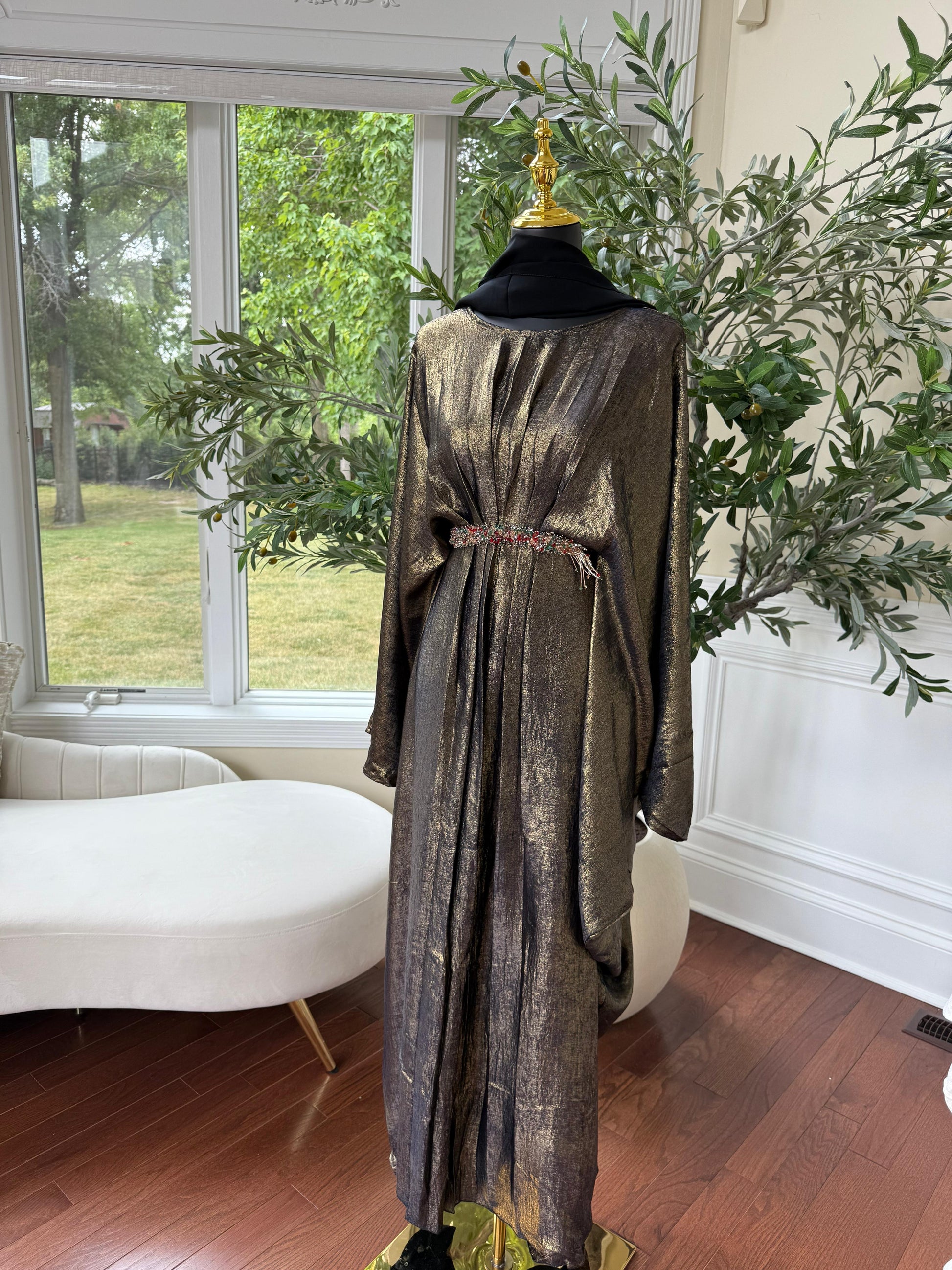 Butterfly Shimmer Abaya