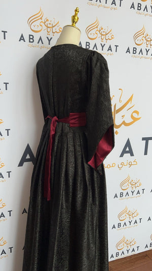 Elegant Black Tatreez Dress