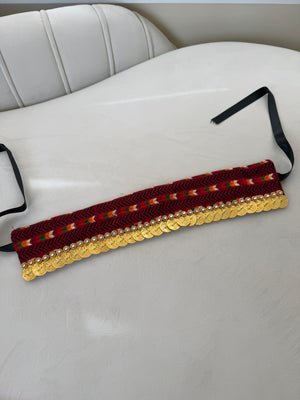 Tatreez Coin Beaded Headband