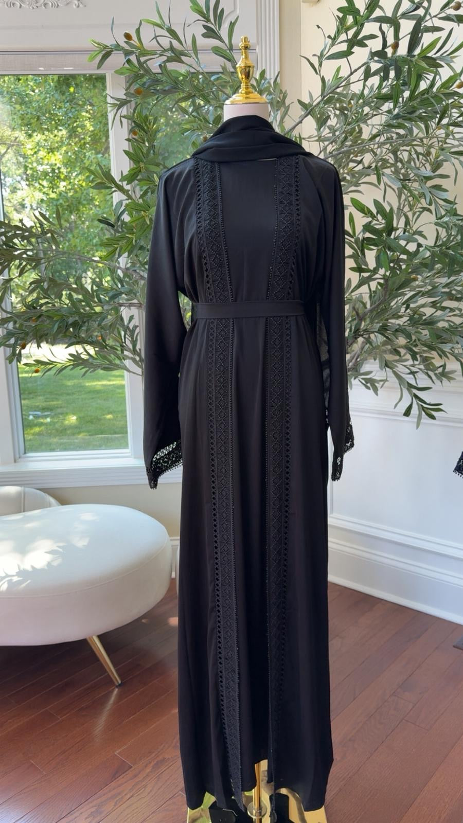 Midnight Serenity Luxe Abaya