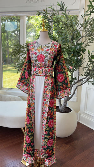 Embroidery Tatreez Floral Thobe /A