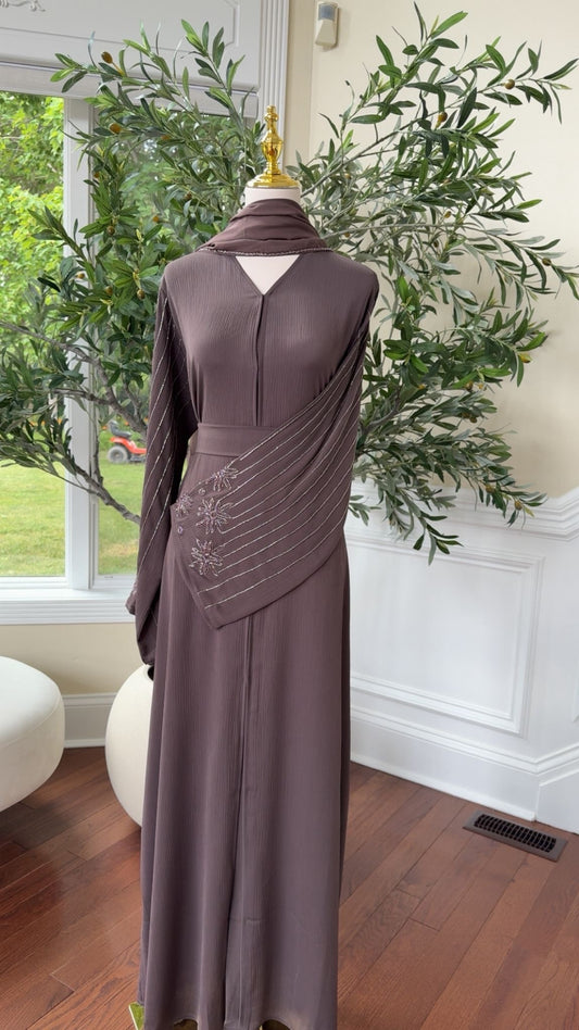 Purple Luxe Abaya