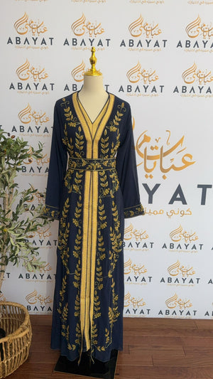 Golden Navy Kuftan