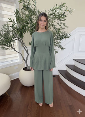 Modest Style Two Piece Fashion Set