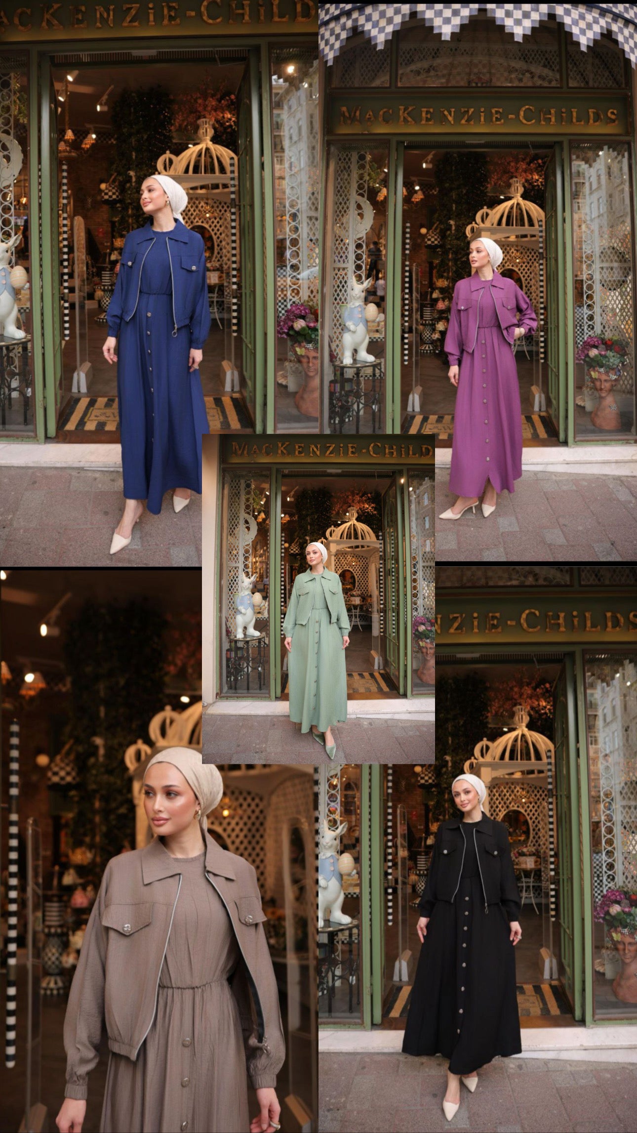 Elegant Multi Color Dress Set