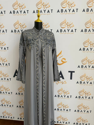 Elegant Blue Tatreez Dress