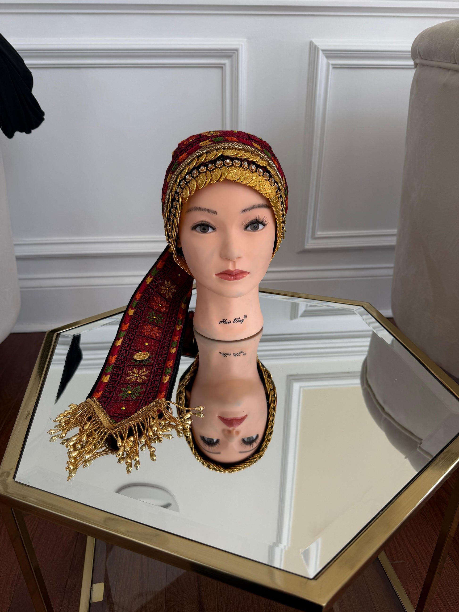 Traditional Tatreez Coin Head Piece