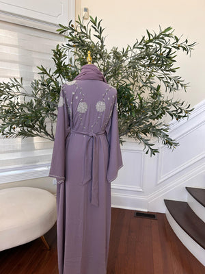 Lavender Charm Luxe Abaya