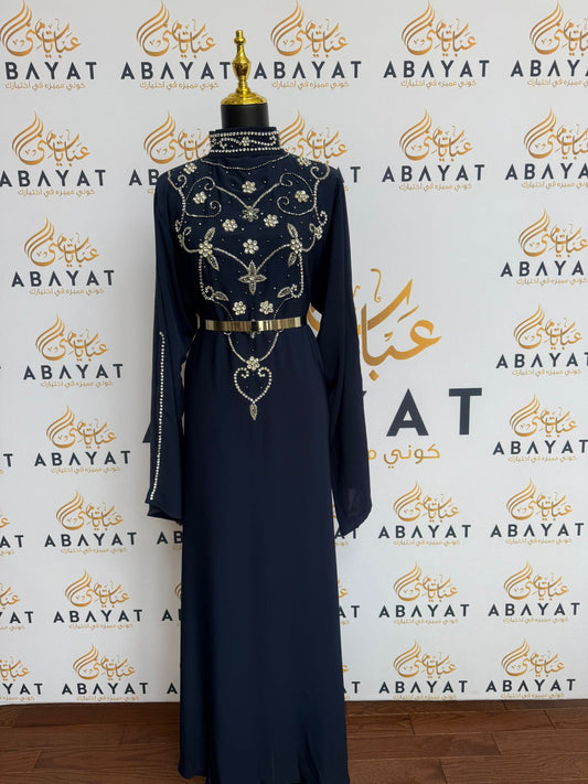 Blue Elegance Abaya Dress