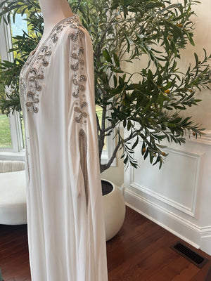 White Luxe Beaded Kuftan