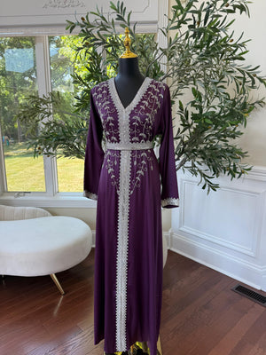 Elegant Purple Kuftan