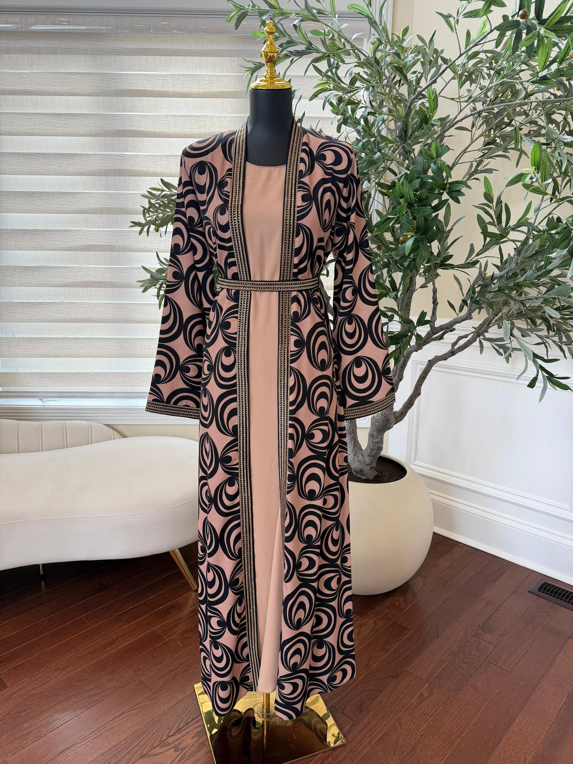 Midnight Dune Two-Piece Abaya