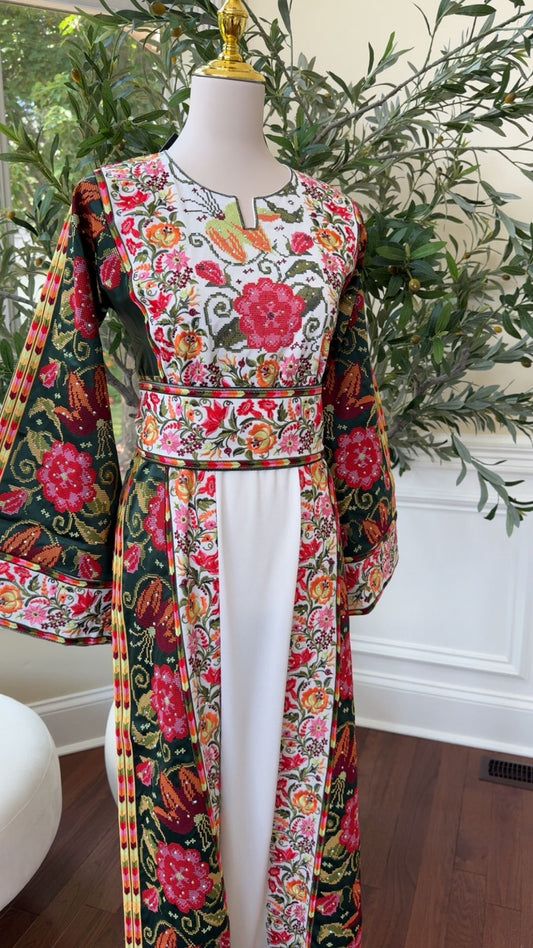Embroidery Tatreez Floral Thobe /A