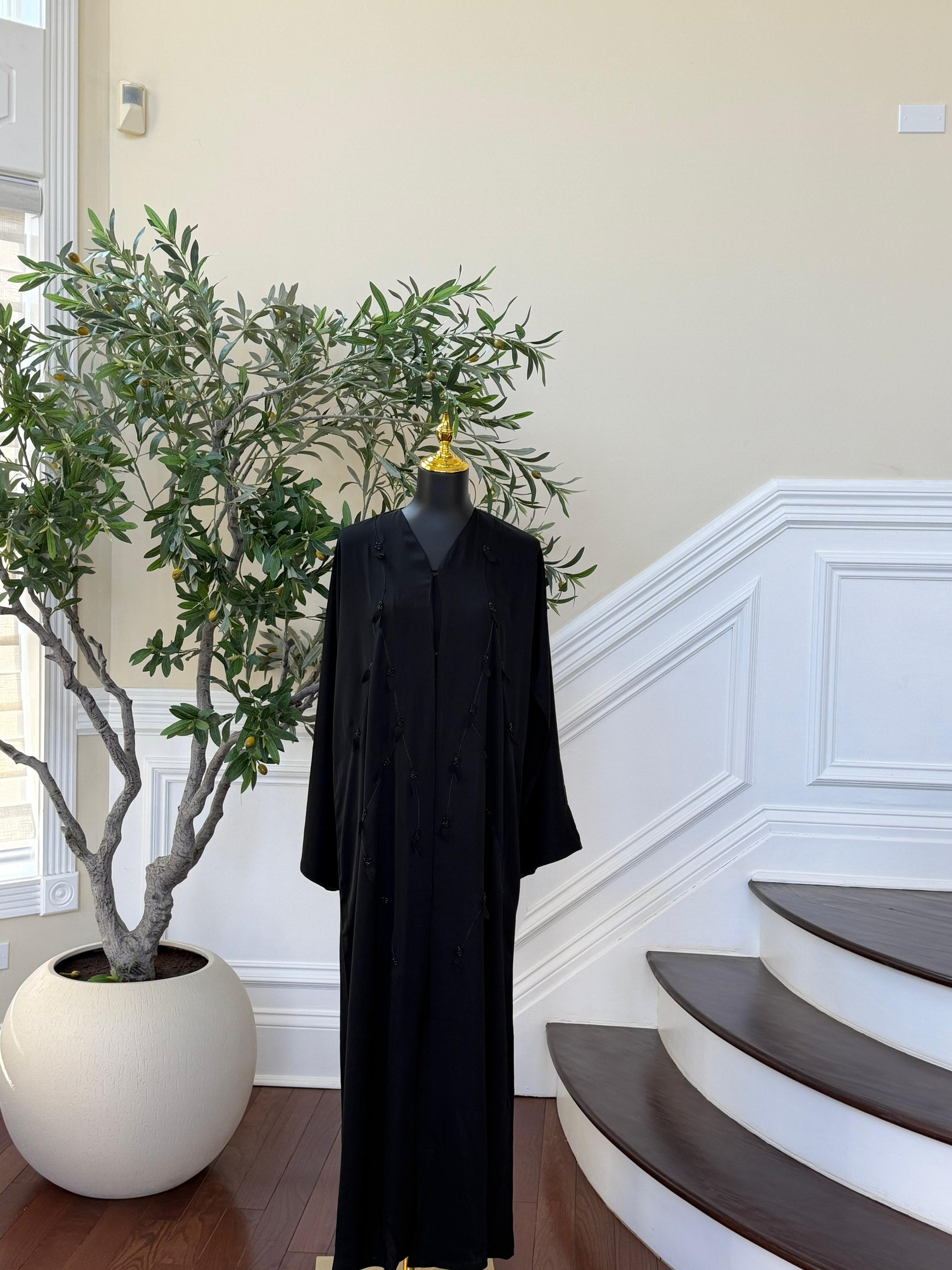 Qamar Nights Pearl Abaya