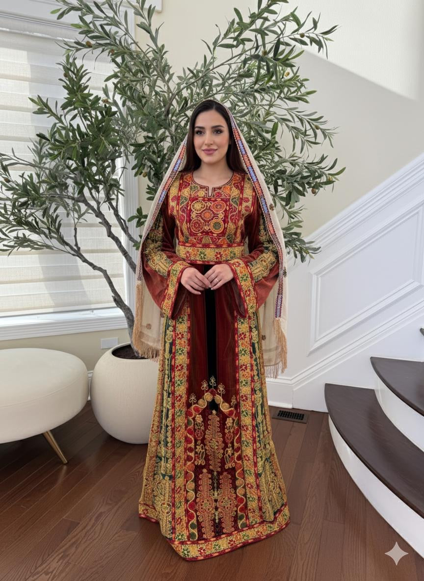 Embroidery Tatreez Jana W Nar Thobe