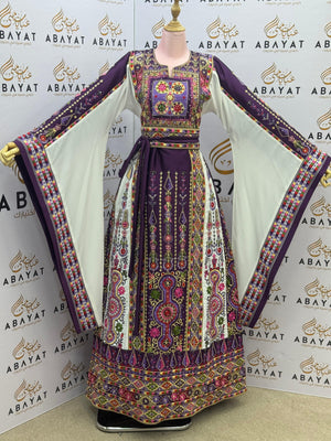 Royal Purple Tatreez Thobe