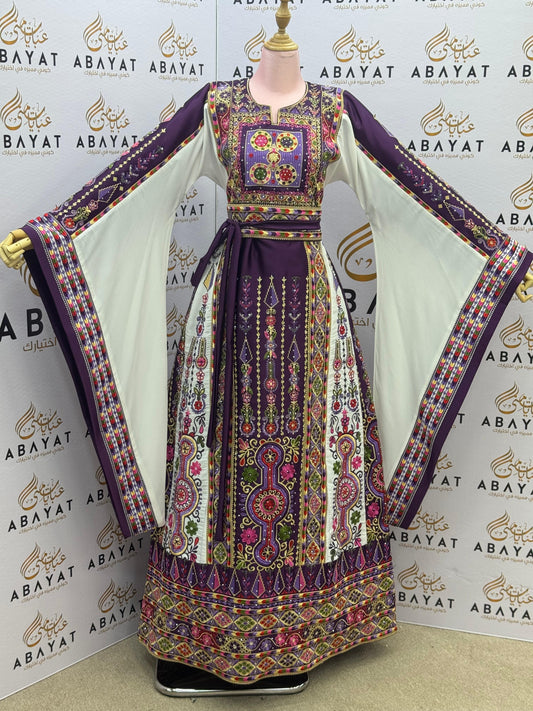 Royal Purple Tatreez Thobe