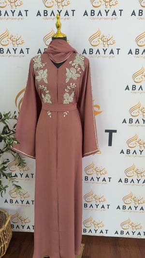 Blossom Pink Floral Abaya