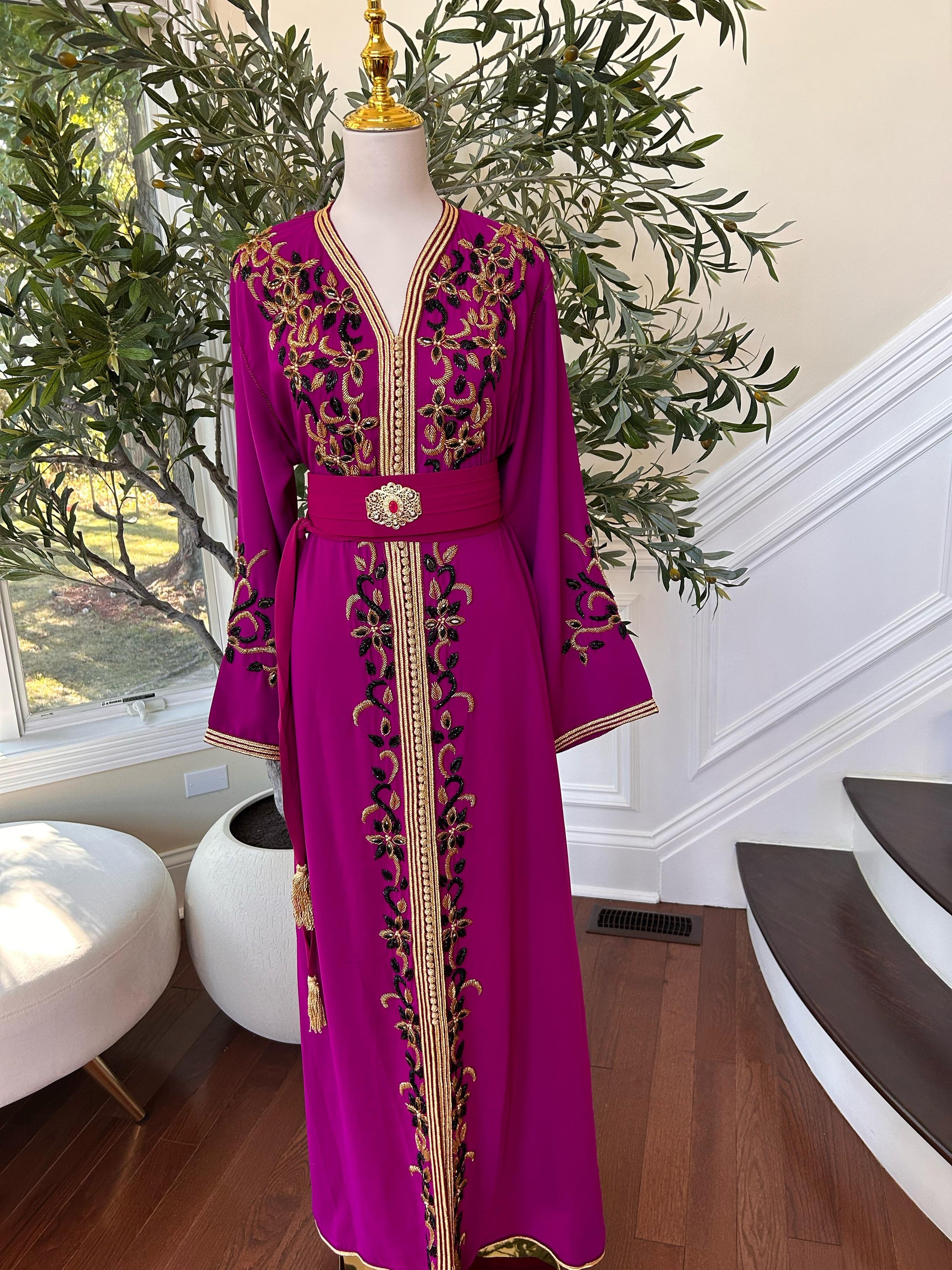 Hot Pink Royale Majestic Kuftan