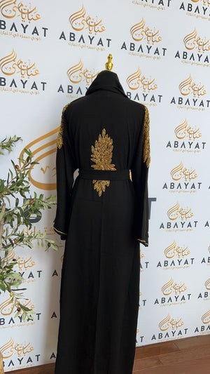 Golden Black Abaya