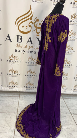 Gorgeous Purple Heavy Work Kuftan #9198312