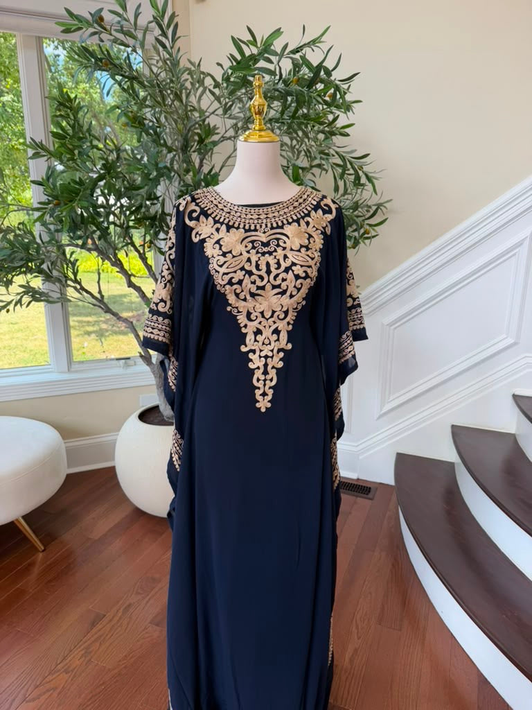 Navy Elegance Charm Dress