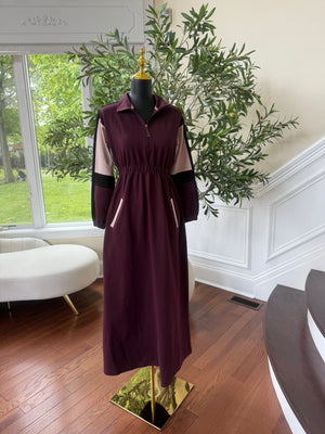 Burgundy Activewear Abaya