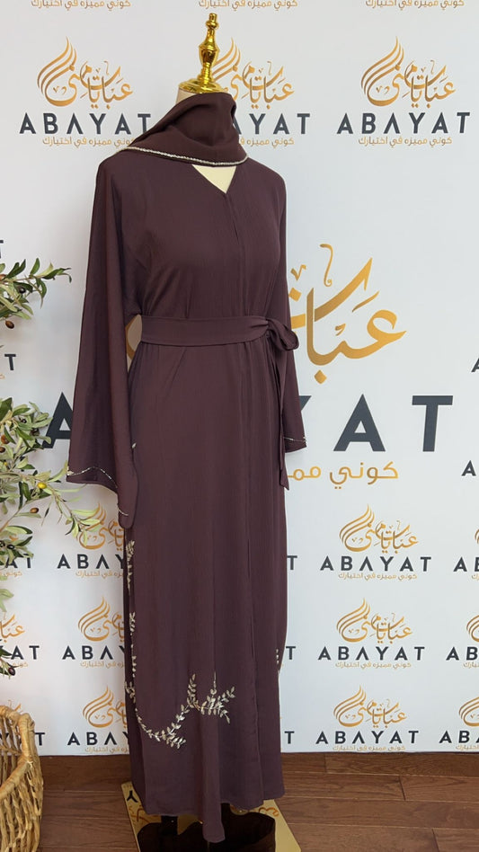 Elegant Deep Purple Abaya