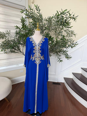 Butterfly Blue Royale Kuftan