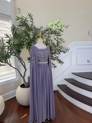 Lavender Drape Elegance Kuftan
